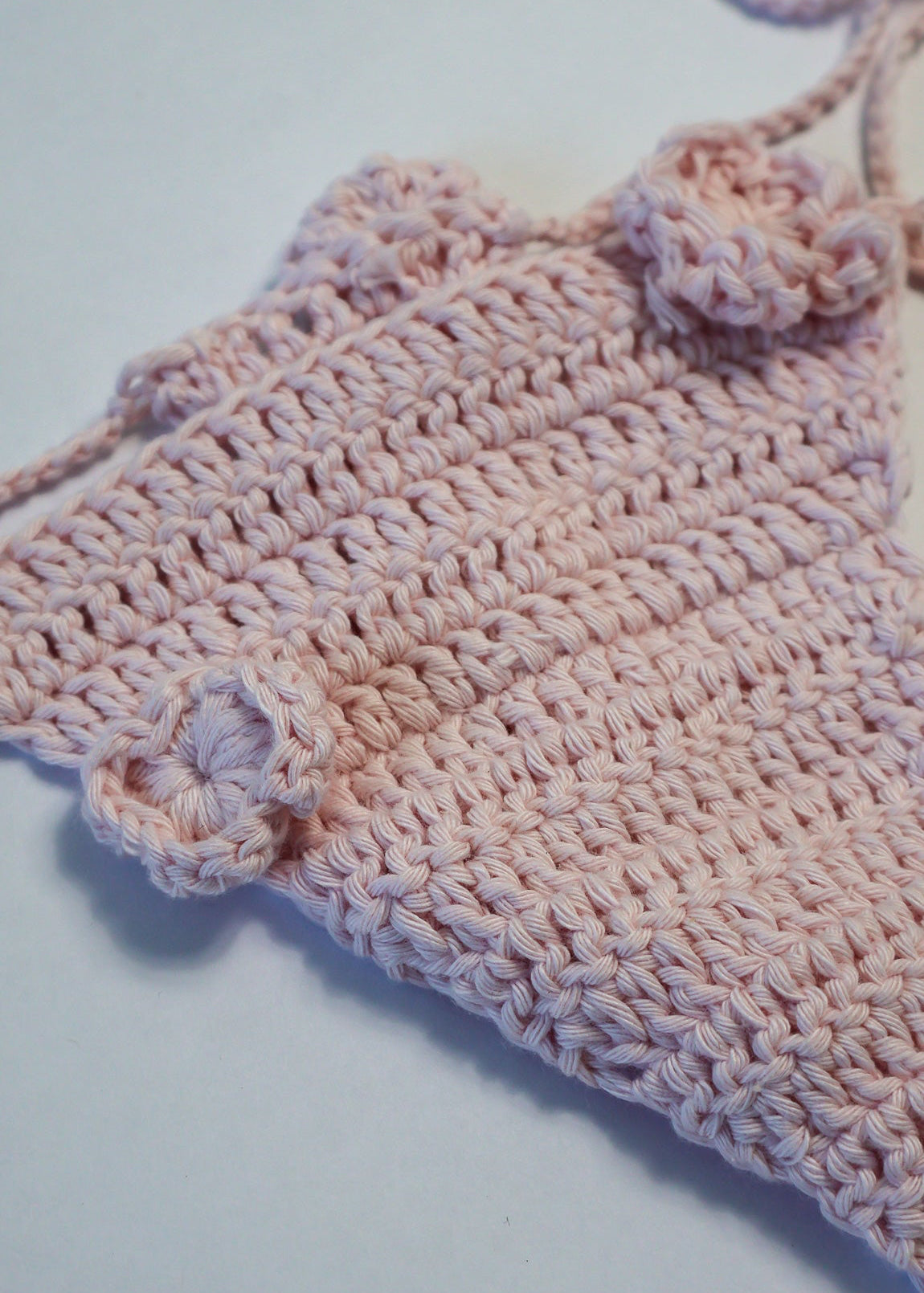 crochet bikini set, micro crochet swimwear, handmade pink bikini, triangle crochet top, dainty beachwear, artisan summer set