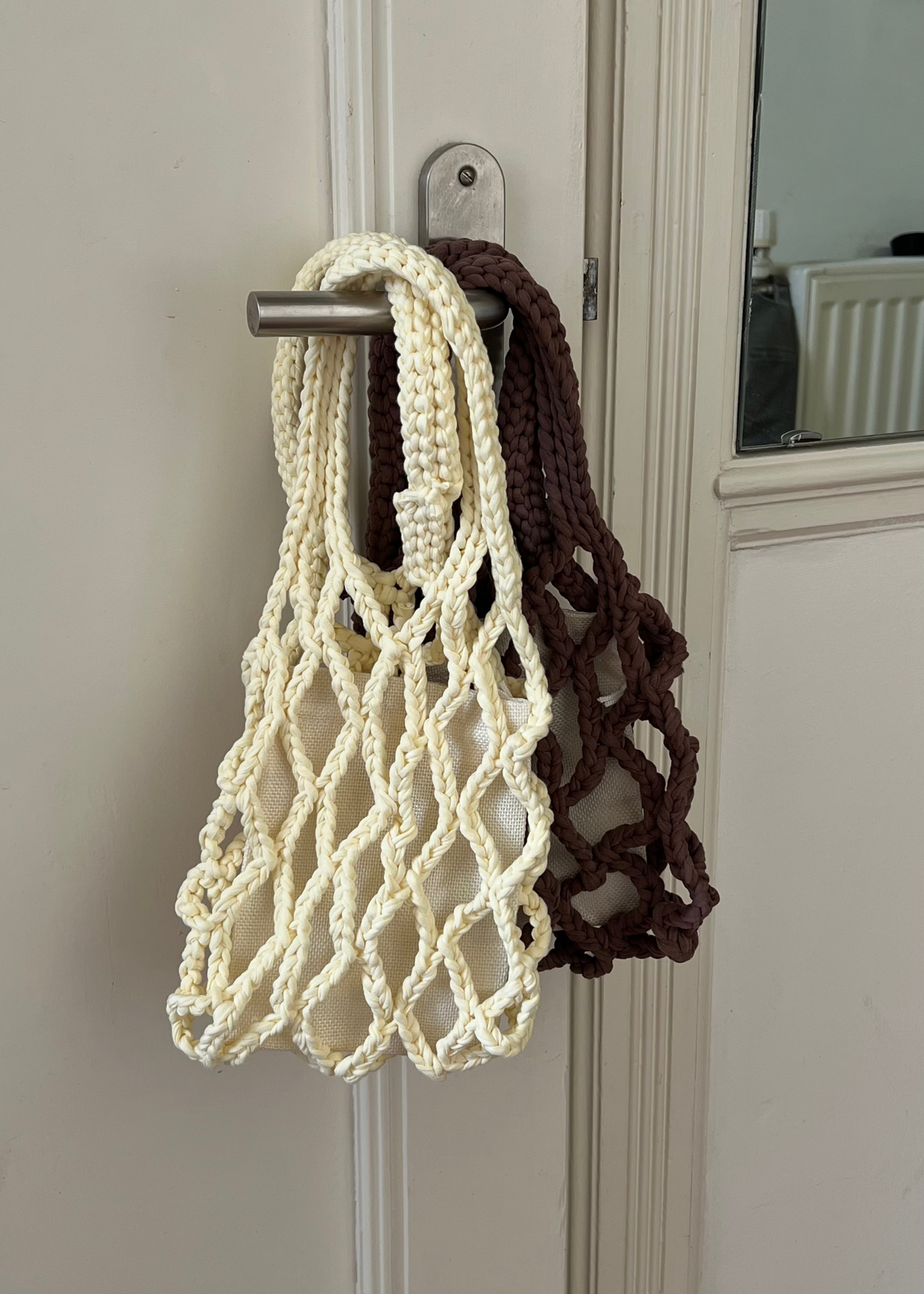 Crochet Net Bag – butter yellow